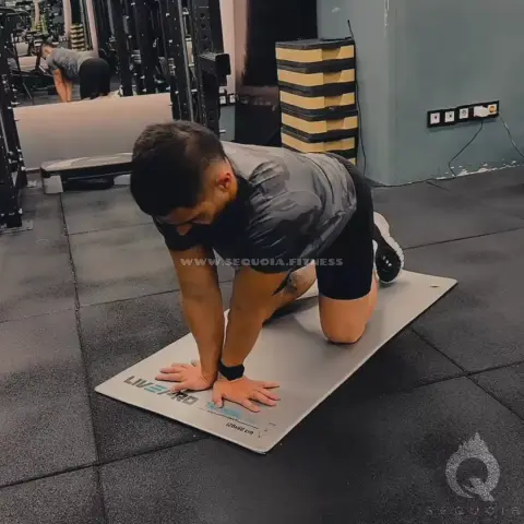 Kneeling Wrist Stretch (fingers out side to side)